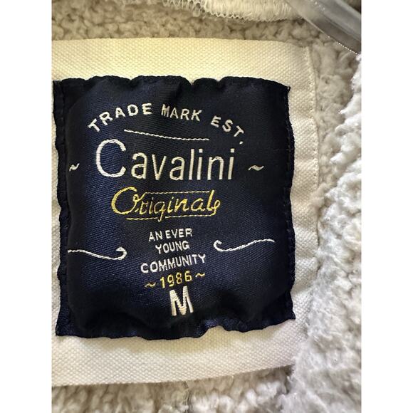 Cavalini Women's Size Medium Grey Sherpa Open Front Western Cardigan Sweater - Picture 5 of 6